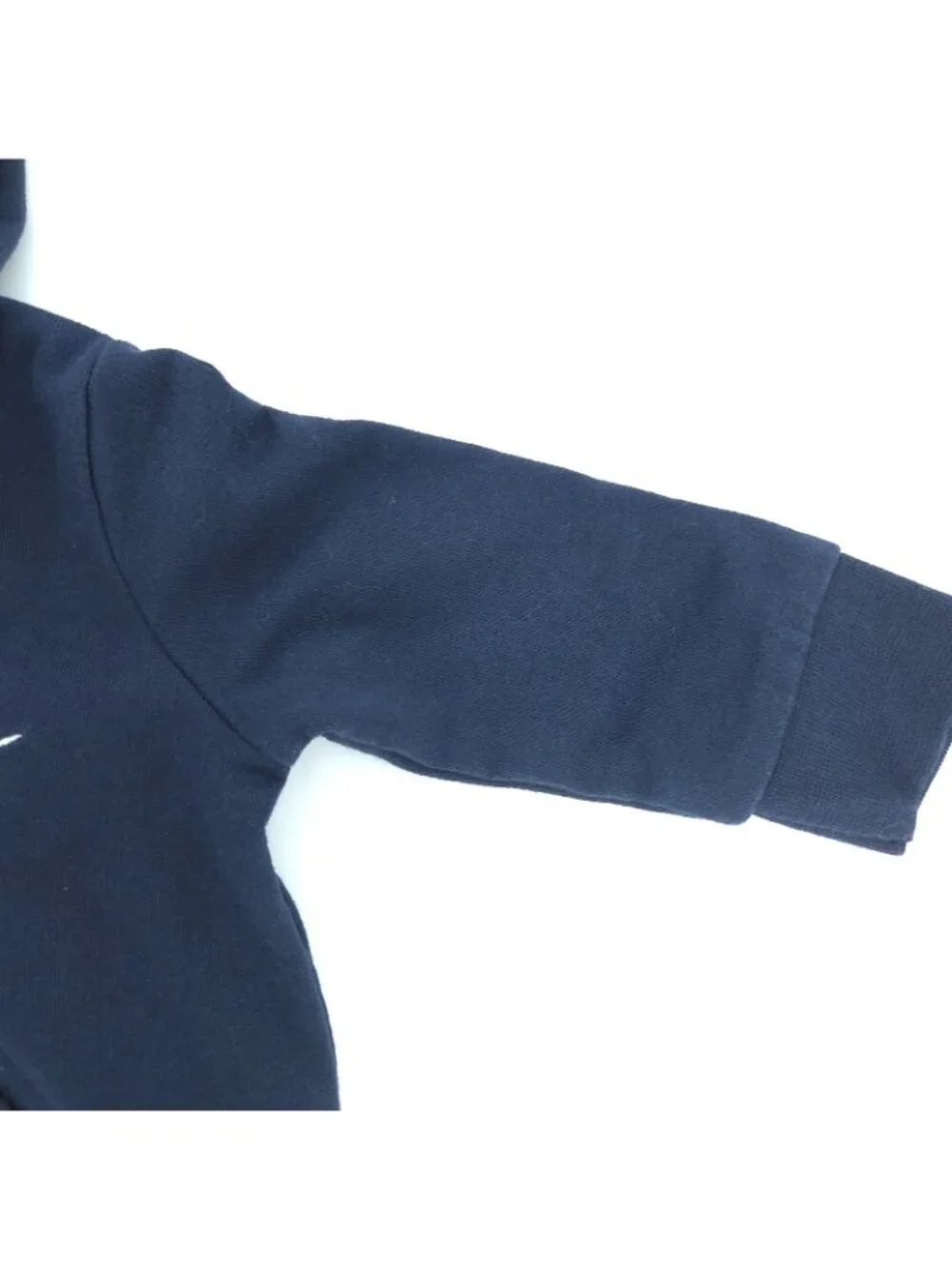 Nike Infant Baby Boy French Terry/Fleece Hooded Romper Size 3 Months Navy Blue